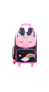 Unicorn Kids Back To School Trolly Bag-Various Colours