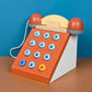 Simulation Telephone WoodenToys Interactive Kindergarten Early Edcuation Toy,Role Play Pretend Phone For Toddlers