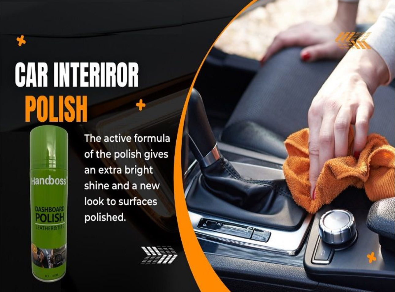 HANDBOSS Dashboard Polish: Revitalize Leather & Tyre Brilliance