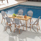 MFurn Lola French Bistro Outdoor Patio Set 7pc-Only Available On Pre-Order