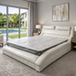 MFURN Caley Designer Sleigh Bed-Various Colours