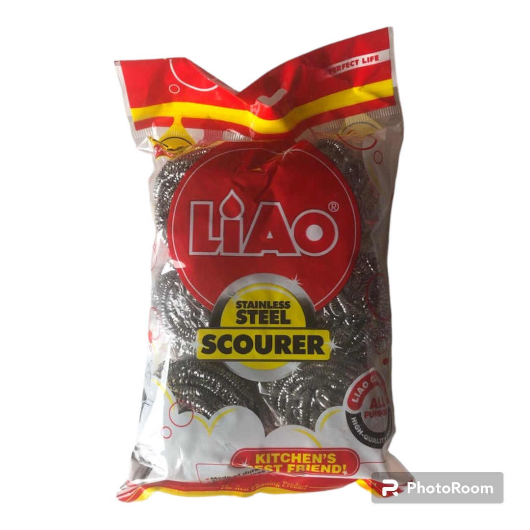 Liao 20g Stainless Steel Pot Scourer 6pc