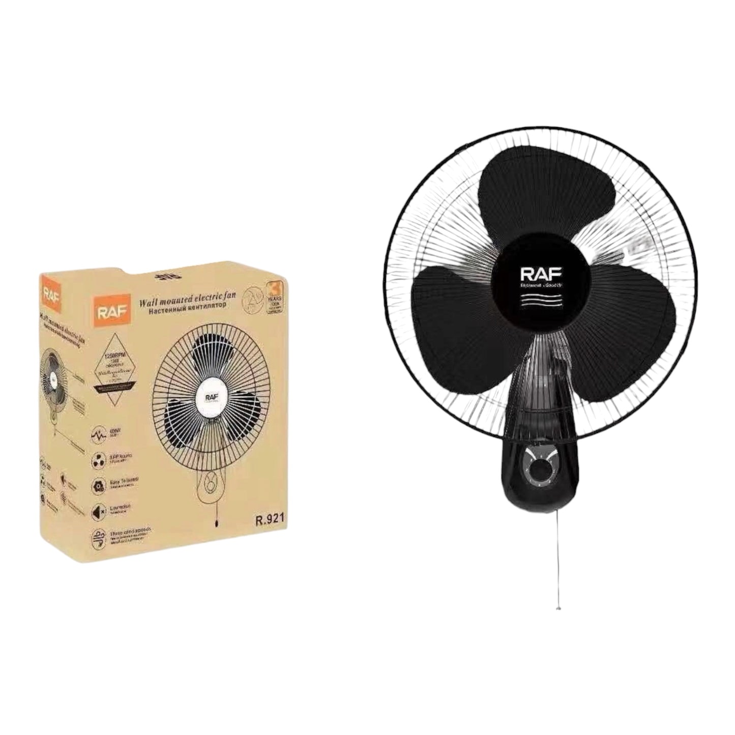RAF Wall Mounted Electric Fan 16inch