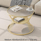 MFurn 2-Tier Round Coffee Table – Steel Frame with Double-Layer Storage