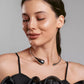Drop Design Gold Plated Choker Necklace