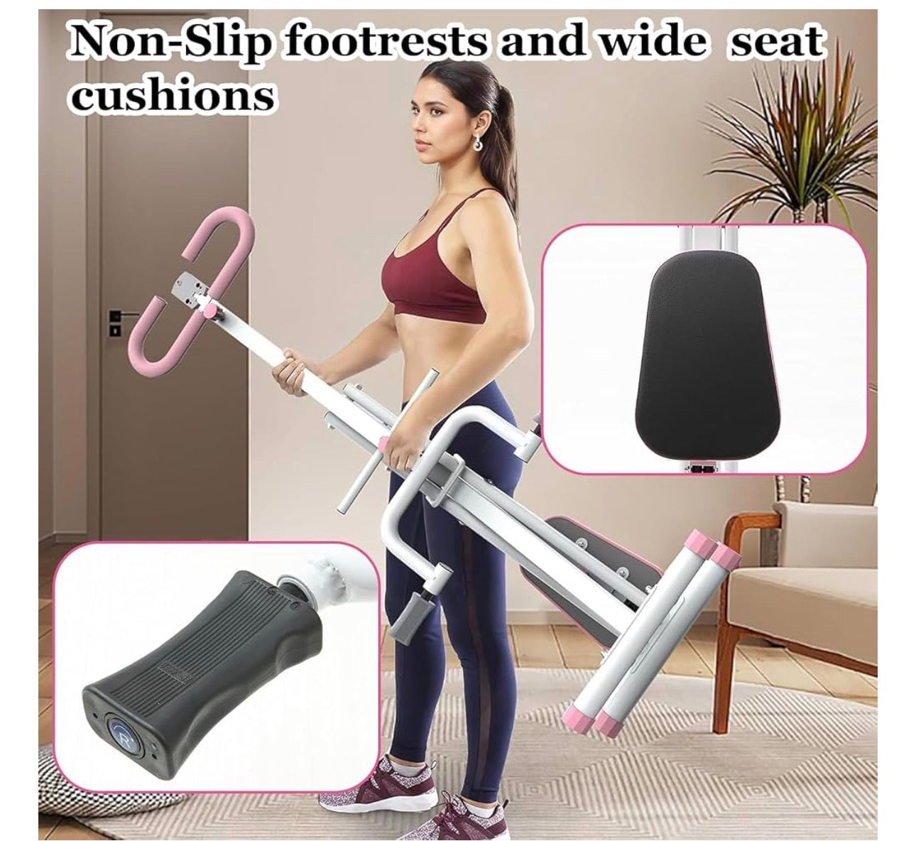 Pro-Sportz 
Foldable Squat Machine for Women,Glutes Workout Machines with LCD Display & Adjustable Seat