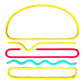 Hamburger LED Neon Sign