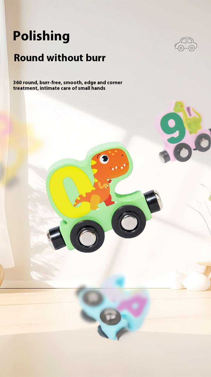 MTech Kids Magnetic Wooden Toy Train Set