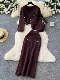 Ladies Trendy Winter Suits 3pc-Various Colours