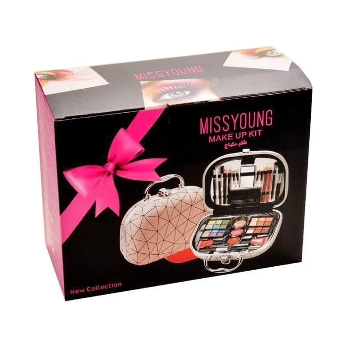Miss Young Professional Waterproof set of 47pc Make up set (Light Pink)