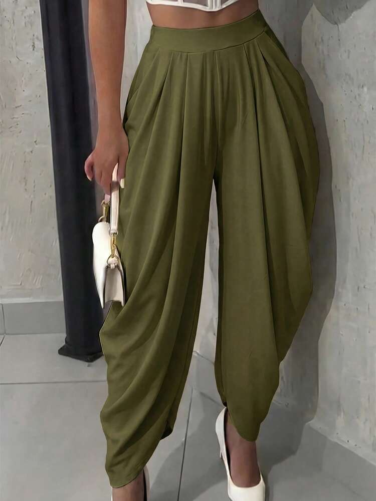 Ladies Loose Flowing Shuttle Trousers-Various Colours