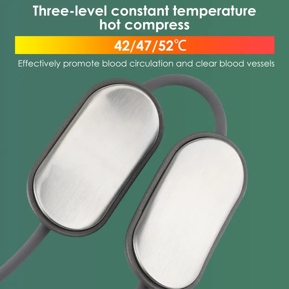 Smart Hanging Neck Shoulder Cervical Massager Heating TENS EMS Pulse Necklace