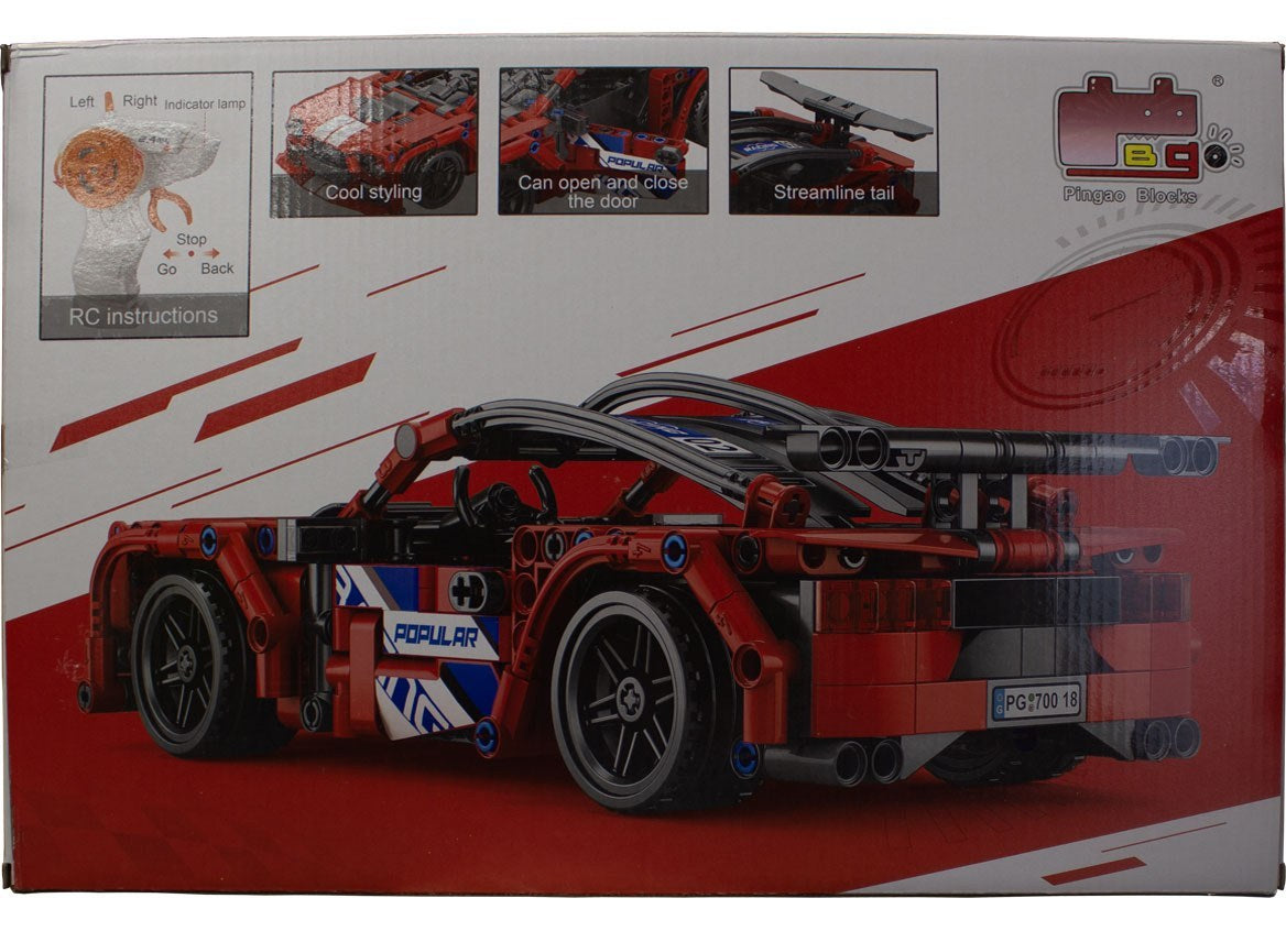 Building Block Rechargeable Remote Control Car 433 Pc