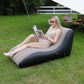 MHome Inflatable Sofa, Comfortable Ergonomic Inflatable Couch Air Sofa Bed Lazy Lounger Chair, Portable Leisure Lounger for Living Rooms, Balconies, Camping, Beaches-Various Colours Available