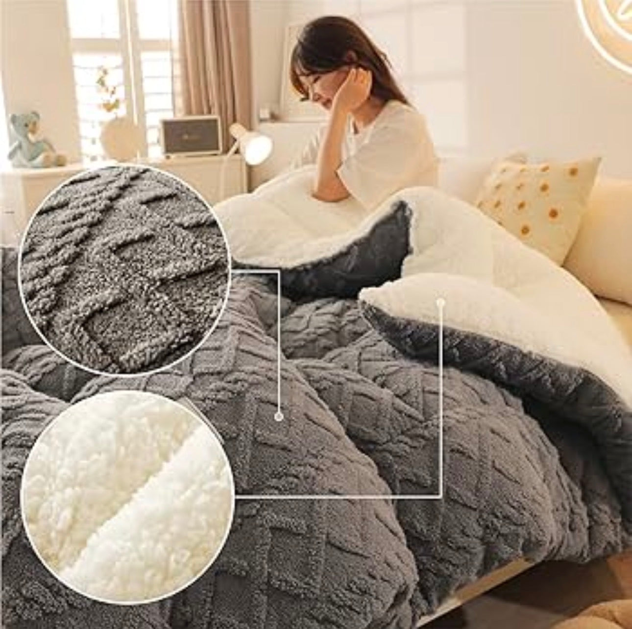 MHome Ultra Plush
5 pcs Comforter Queen Size-Various Colours
