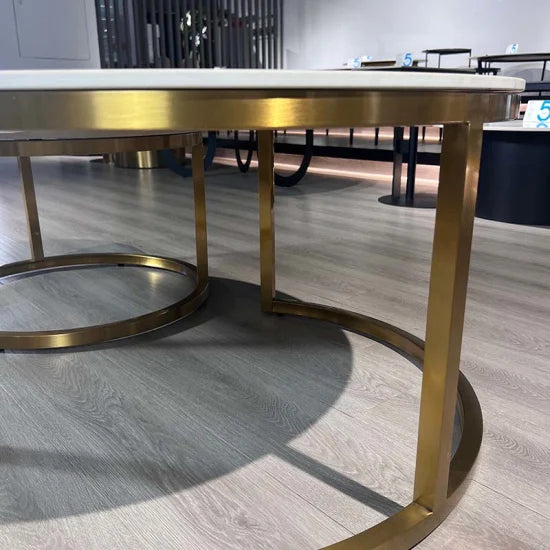 Marble Coffee Table Top with Legs, Natural Stone Beside/Corner Table for Living Room, Handmade Centre Table Furniture, Modern Nesting Table.