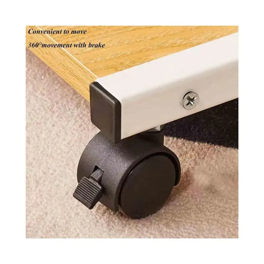 MFurn
Soft End Side Table with Wheels, Narrow Bedside With Magazine Pocket, Small Coffee Table For Bedroom, Living Room-Various Colours