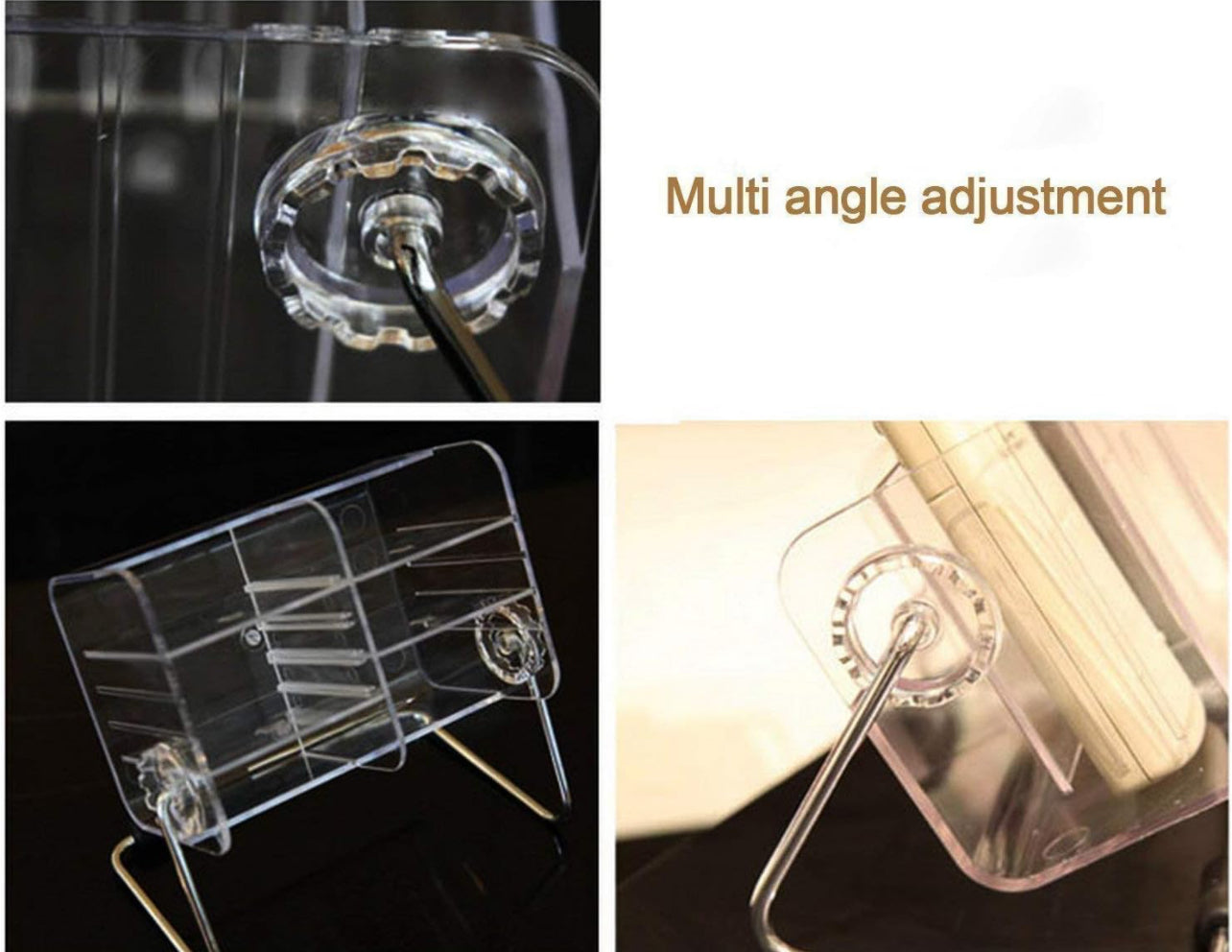 Clear Multifunction Acrylic Home Desk Tv Air-Conditioner Remote Control Storage Transparent Makeup Organizer Box Shelf Bin Pen Stand Mobile Stand Key Holder Eye Glasses Rack