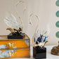 MHome
Figurine, Swan,Crystal, Creative Swan Ornament,With Pedestal, Crystal Cluster. 3pc Set
