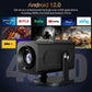 Mini Andorid Portable Projector with Gaming Console 2 in 1 Gaming Projector 1080P Smart Projector FHD 4K Supported 300 ANSI Lumens with WiFi 6 - AE-165