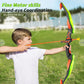 Kids Bow and Arrow Set - LED Light Up Archery Toy Set with 10 Suction Cup Arrows, Target & Quiver, Indoor and Outdoor Toys for Children Boys Girls