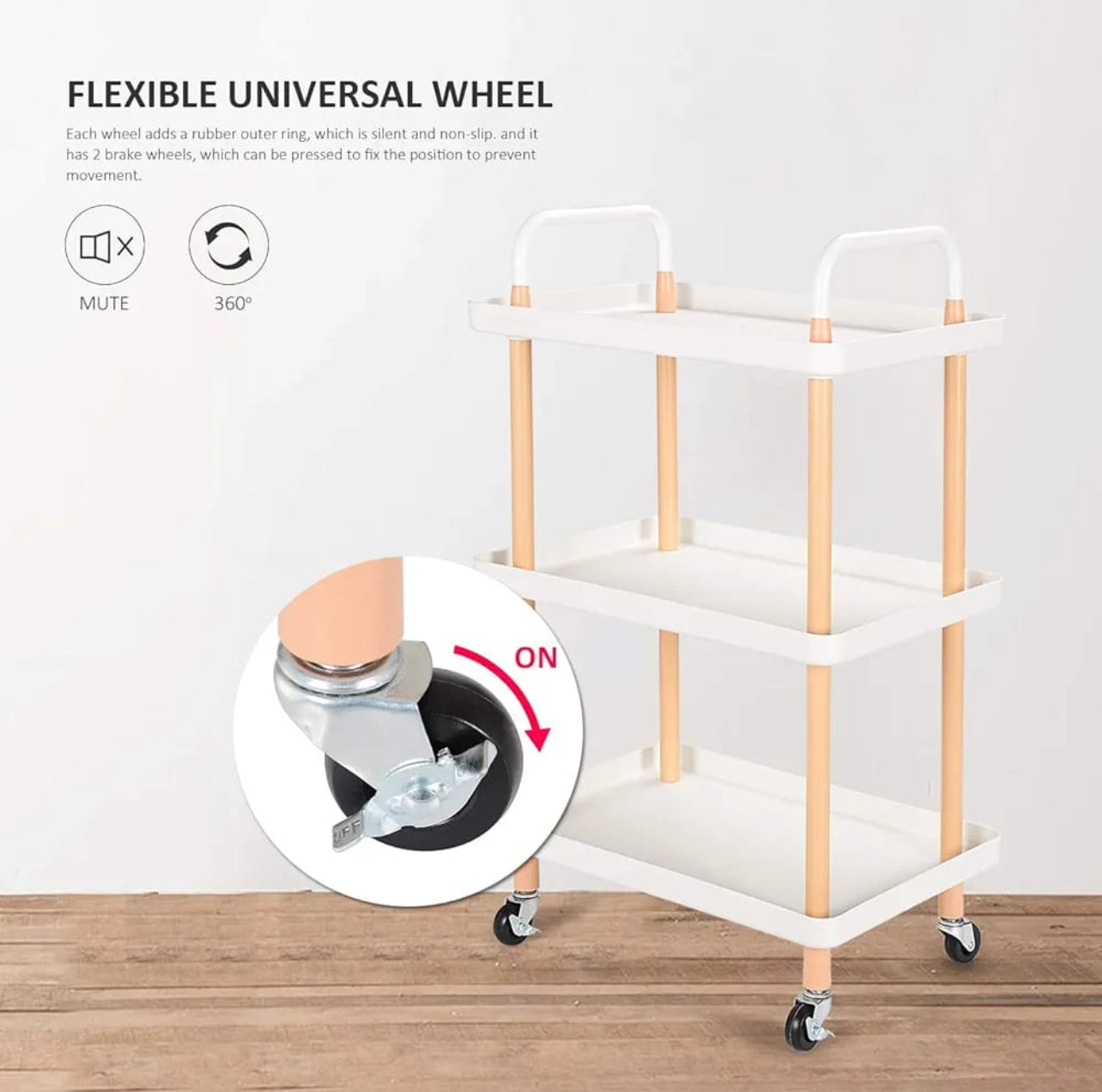 Multifunction 3 Tier Trolley