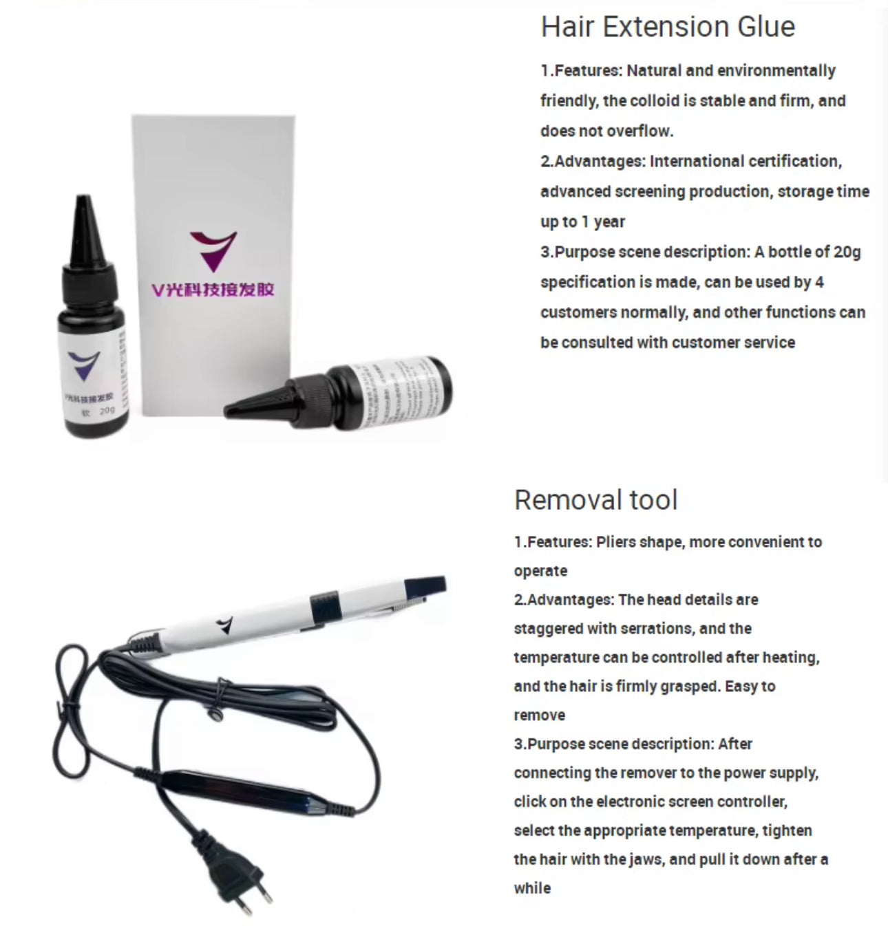 Professional Hair Extension Tool With UV Light For Hair Glueing Salon Use - PreOrder Sales Available