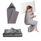 Adult & Kids Swaddle Wearable Blanket with Hoodie Ultra-Light Cozy Sleeping Bag for Indoor Outdoor Sleeping