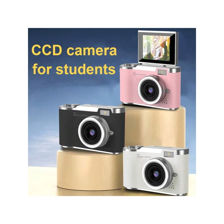 MTech 8X Zoom Digital Camera for Vlogging, 1080P HD, 2.4" IPS Screen, Rechargeable with Card Reader & OTG, Photo/Video/Webcam, Ideal Gift for Teens Beginners