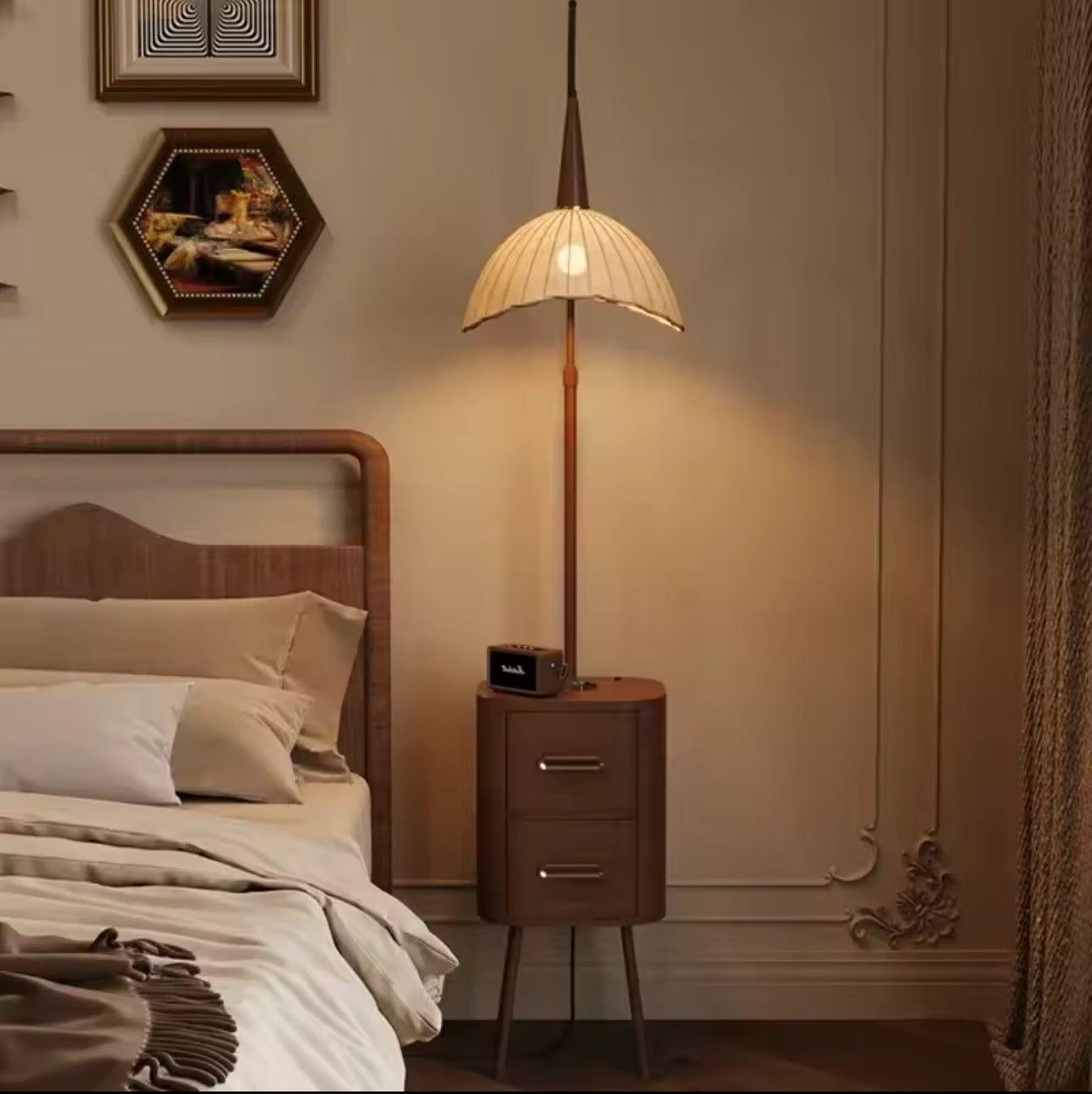 MFurn Retro Floor Lamp – Modern Smart Bedroom & Antique Bedside Table Lamp