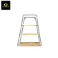 MHome 3 Piece Black Metal Trapezoidal Shelving