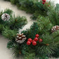 Chrismas Decoration Garland with Pinecone and Red Berries Chrismas Decoration Vine for Indoor Outdoor Decoration Home Fireplace - Various Options