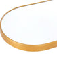 Oval Full Length Mirror, 100x70cm Full Body Mirror with Metal Frame, Ultra-Clear Large Oval Hanging Mirror for Bathroom, Entryway, Bedroom, Living Room,Various Options