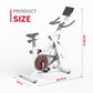 S3 Indoor Exercise Bike – Silent Magnetic Resistance Bluetooth Connectivity – Gloss White