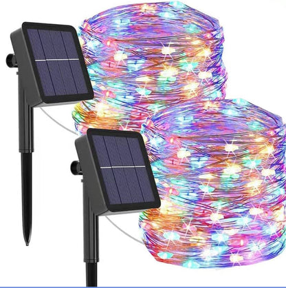 MTech Solar Power 2-Pack Christmas Fairy Lights (120 LED, 45ft Each)