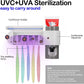 MHome Ultraviolet Sanitiser & Toothbrush Holder With Toothpaste Dispenser