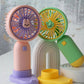 Mini Fan With Mobile Phone Holder USB Charging-Various Colours