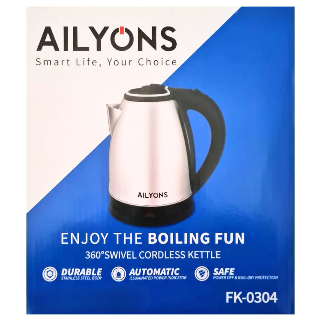 Cordless Stainless Steel Kettle 1.8L