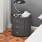 NORDIC White Nightstand with Charging Station Wireless,🛜 Bluetooth Speaker ,Adjustable LED Lights, Modern End Table with 3 Drawers for Bedroom, Simple Modern Bedroom Bedside Cabinet-Various Options
