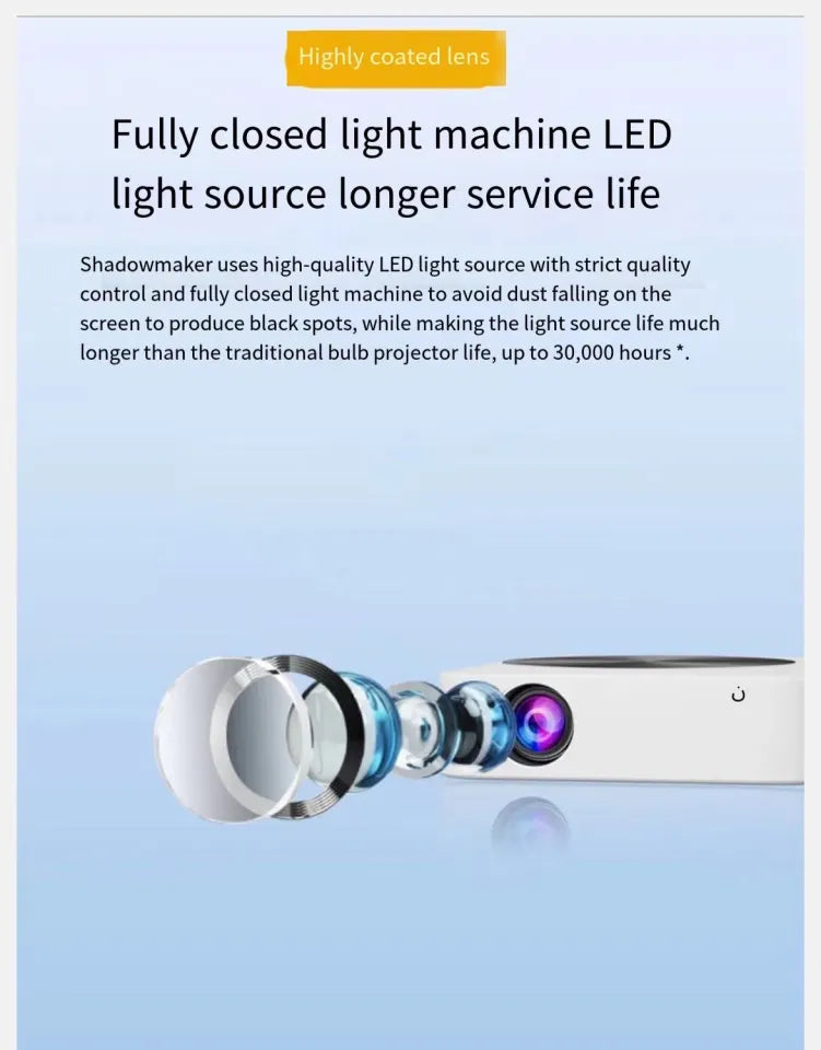 Multimedia Projector Home HD 1080P projector