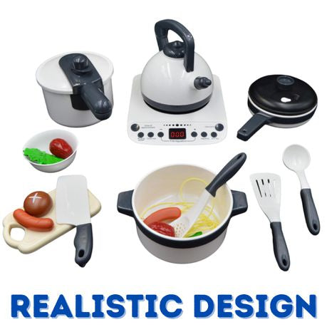 Kitchen Play Set with Real Steam Kids Toy