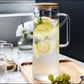 Glass Pitcher With Bamboo Lid