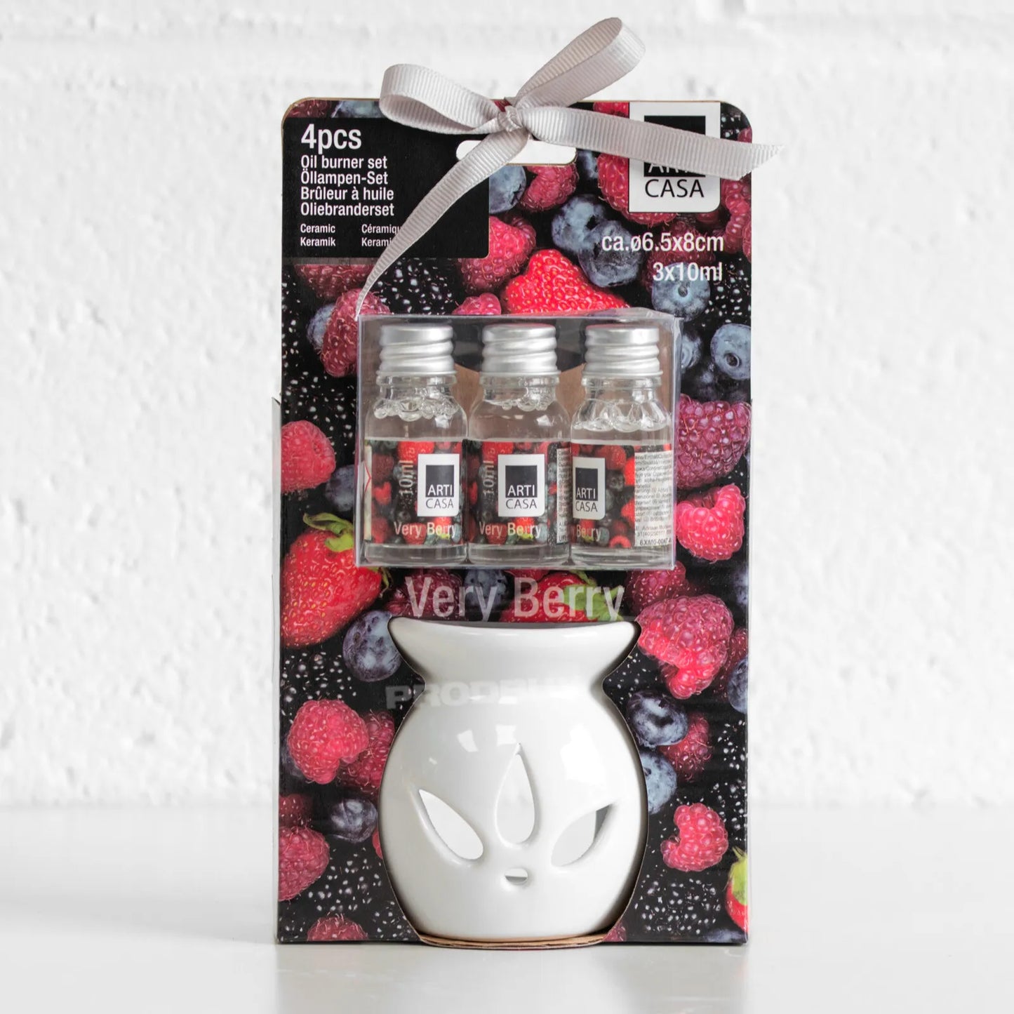 Oil Burner Fragrance Scented Gift Set 10ml White Tea Light Candle Holder Decor