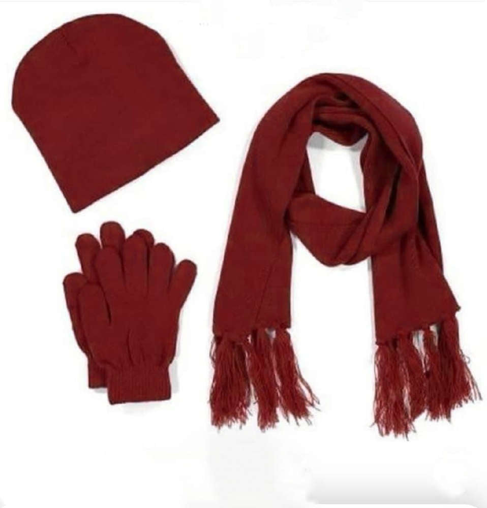 Knitted Winter Warmer Set 3pc -Various Colours