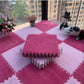 Plush Crawling Mat Interlocking EVA Foam Floor Tiles Puzzle Foam Mat Anti-Slip Carpet for Children's Play Area Baby Bedroom Pet Cage Home Decoration(10pack) - Various Colours