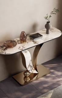 MFurn Nordic Style Sintered Top Console Table