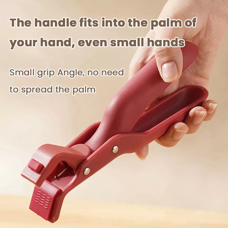 Silicone Anti-Scalding Clamp Hot Plate Gripper Bowl Clip Kitchen Tongs