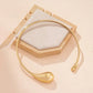 Drop Design Gold Plated Choker Necklace