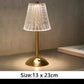 MTech Nordic Crystal Rechargeable Table Lamp LED Bar Lamp Touch Dimmable Golden Desk Lamp Living Room Bedroom-Various Options