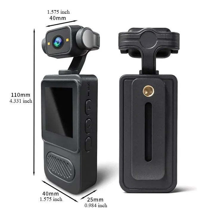 MTech 2K Portable Camera with 180° Rotating Lens – Full HD & 4K Recording